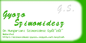 gyozo szimonidesz business card